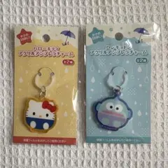 ハローキティ・ハンギョドン アクリルキーホルダー2個セット