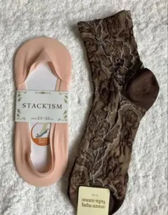2セットSTACK'ISM 花柄ソックスチュチュアンナ グンゼカバーソックス
