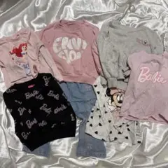 キッズ服 Tシャツセット ミニーマウス バービー 保育園着