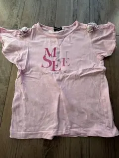 Bebe フリル袖 ピンク Tシャツ 130サイズ