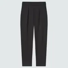 ユニクロ EZYアンクルパンツ ウエストゴム スーツパンツ スラックス 黒 S