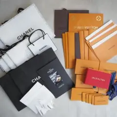 大量まとめ売 シャネル ルイヴィトン ブランド ショップ袋 空箱 レターセット