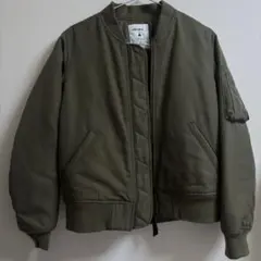 ニコアンド niko and… ジャンパー MA-1 ③ オリーブ色 カーキ