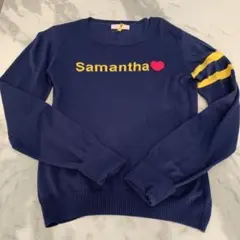 Samantha Thavasa ニットセーター ネイビー