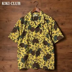 KIKI CLUB y2k アロハシャツ パイナップル ポリノジック100% 黄のサムネイル