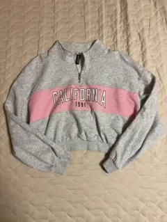 DIVIDED ハーフジップ クロップドスウェット CALIFORNIAのサムネイル