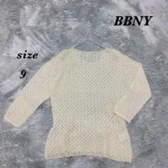 BBNY 9号 ニットセーター シースルー ドローストリング