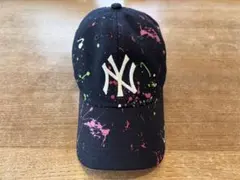 【中古】NEWERA Youth 9TWENTY ブラックスプラッシュキャップ
