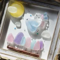 シーグラスアート ⭐️ ヒーリング 森のプリンセス キャッスル シーグラスアート ⭐️ ヒーリング 森のプリンセス キャッスル