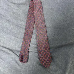 プラダネクタイナロータイネイビー小紋柄