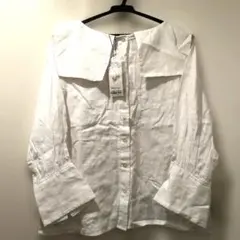 極美品♪ユナイテッドアローズ リネン長袖シャツ38 パープル系 麻100