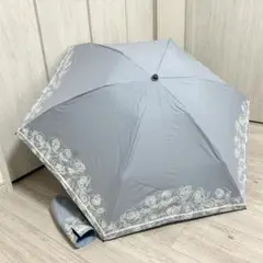 セール☆アナスイ　折りたたみ傘　晴雨兼用　ライトブルー　ローズのサムネイル