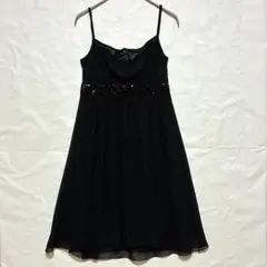 ○プレフェリール PREFERIR キャミワンピース スパンコール 黒 Mのサムネイル