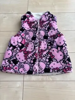 HELLO KITTY ボアベスト ピンク 100
