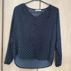 【美品】OPAQUE ドットブラウス