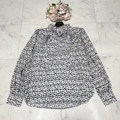 パラスパレス　2024S/S みやまりんどう柄シャツ　美品　定価23000円 パラスパレス 2024S/S みやまりんどう柄シャツ 美品 定価23000円