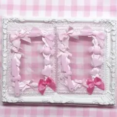 硬質ケース トレカケース ホイップデコ ピンク リボン 量産型