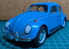 完成品 タミヤ 1/24 フォルクスワーゲン ビートル ブルー 全塗装