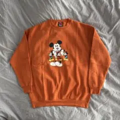 90s DISNEY MICKEY ディズニー ミッキー スウェット L