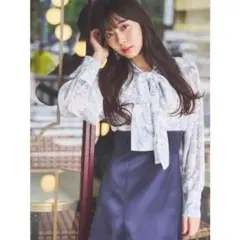 MERCURYDUO【渡辺美優紀コラボ】異素材ドッキングマーメイドワンピース