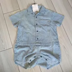 F.O.KIDS ストライプ ロンパース 80cm 新品 半袖のサムネイル