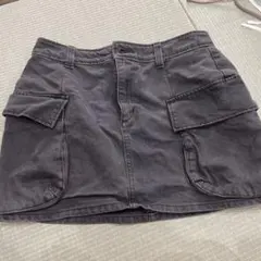 GU ダークグレー ミニスカート L