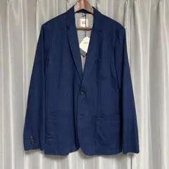 新品タグ付き GAP ギャップ ヘリンボーンジャケット インディゴ M