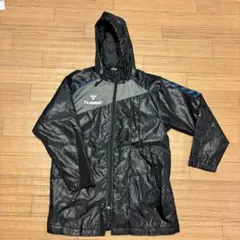 hummel ピステ・ウィンドブレーカー 黒/グレー ジュニア 160cm