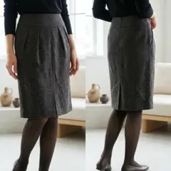 Max Mara スカート 白タグ イタリア製 アンゴラ カシゴラ グレーのサムネイル