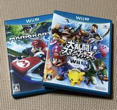 Wii U ゲーム2本セット マリオカート8 大乱闘スマッシュブラザーズ
