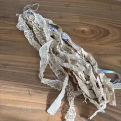 ＊ジャンクジャーナル素材＊レース染色セット〜コーヒー染め〜