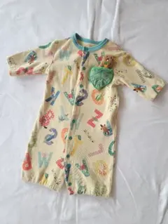 Bitz（ビッツ）アルファベット・動物柄切り絵カバーオール　50〜60サイズ