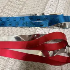StrayKids スキズ RUN IT 国立 銀テ 銀テープ 青と赤1本ずつ