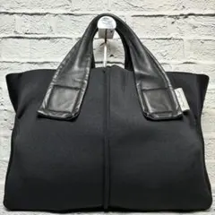 美品✨カワカワ Lサイズ ウェット レザー 本革 A4 トートバッグのサムネイル