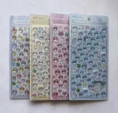 しずくちゃん　ボンボンドロップシール　ミニ コンプ 4種