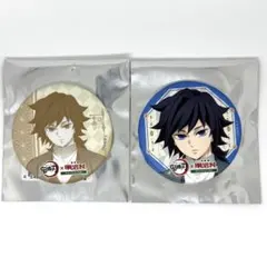 鬼滅の刃　明治村　冨岡義勇　マット缶バッジ　2点セット