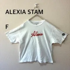 アリシアスタン◇貴重 限定 ポップアップ Tシャツ 半袖 カットソー 刺繍 Fのサムネイル