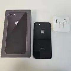 iPhone 8 スペースグレー 64GB 美品 オマケ付き - メルカリ
