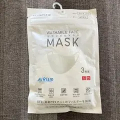 【新品】UNIQLO エアリズムマスク Lサイズ ふつう　ホワイト　3枚組