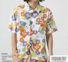 スヌーピー　アロハシャツ　LL　未使用　タグ付きのサムネイル