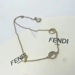 【✨希少】 フェンディ ネックレス エフイズ ラインストーン FFロゴ