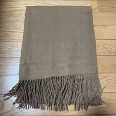 【美品】カシミヤ100% PLST プラステ 大判ストール ブラウン