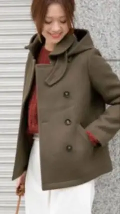 アーバンリサーチドアーズ　ショールカラー2wayウールコート　38