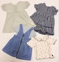 4点 ZARA /アプレレクール/テータテート/ワンピースセット80cmのサムネイル