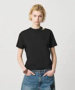 H BEAUTY&YOUTH　コットンハイゲージカットオフTシャツのサムネイル