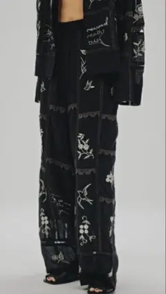 todayful Embroidery Patchwork Trousers - メルカリ