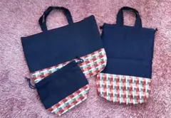 105/絵本バッグ　絵本袋/体操服袋/まとめ売り　ハンドメイド　入園　入学