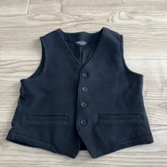 COMME CA ISM ブラック ベスト 110cm