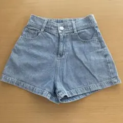 【ラブトキシック】ライトブルーデニムハーフパンツ S (140)