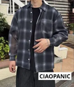 CIAOPANIC メッシュアソート柄ロングスリーブシャツ　セール　新品